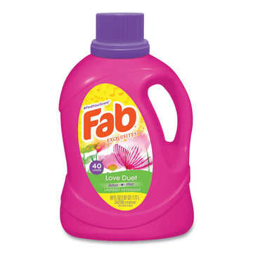 Fab® Laundry Detergent Liquid, Love Duet (lotus And Lilac), 40 Loads, 60 Oz Bottle, 6-carton freeshipping - TVN Wholesale